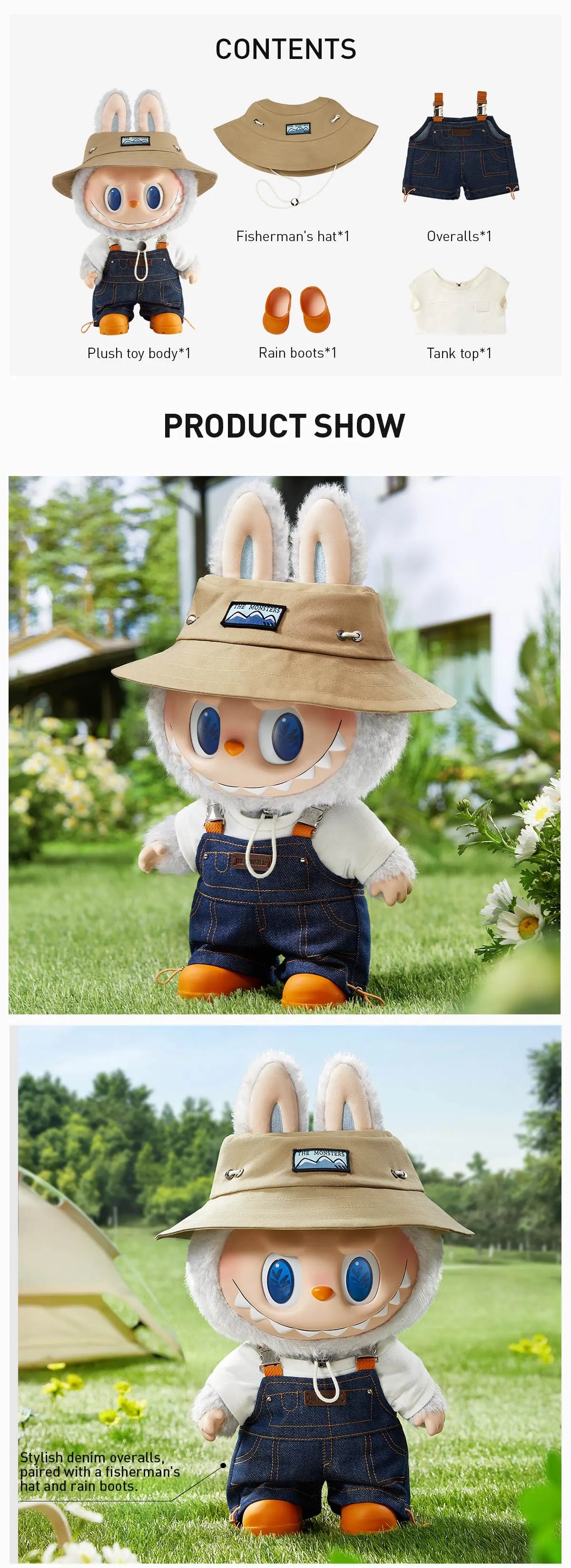 (Authentic) FALL IN WILD SERIES-Vinyl Plush Doll