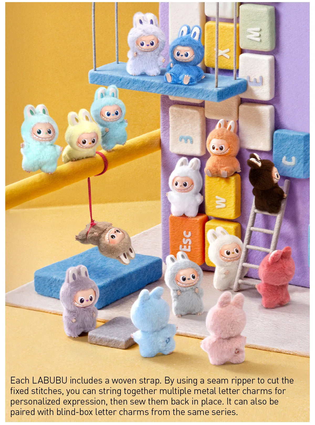 (Authentic) Pin for Love Series -Vinyl Plush Pendant Blind Box