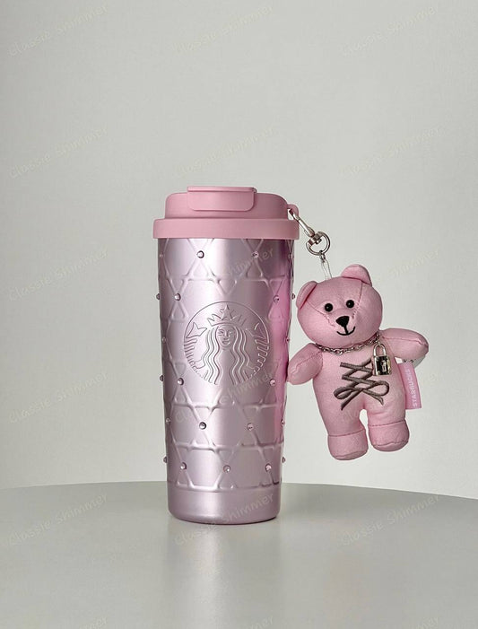 Starbucks China 2026 Ballet Series Pink 550ml Diamond Double Win Stainless Steel Cup Gift Box