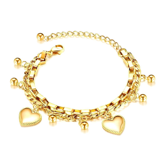 Double Hearts Bracelet