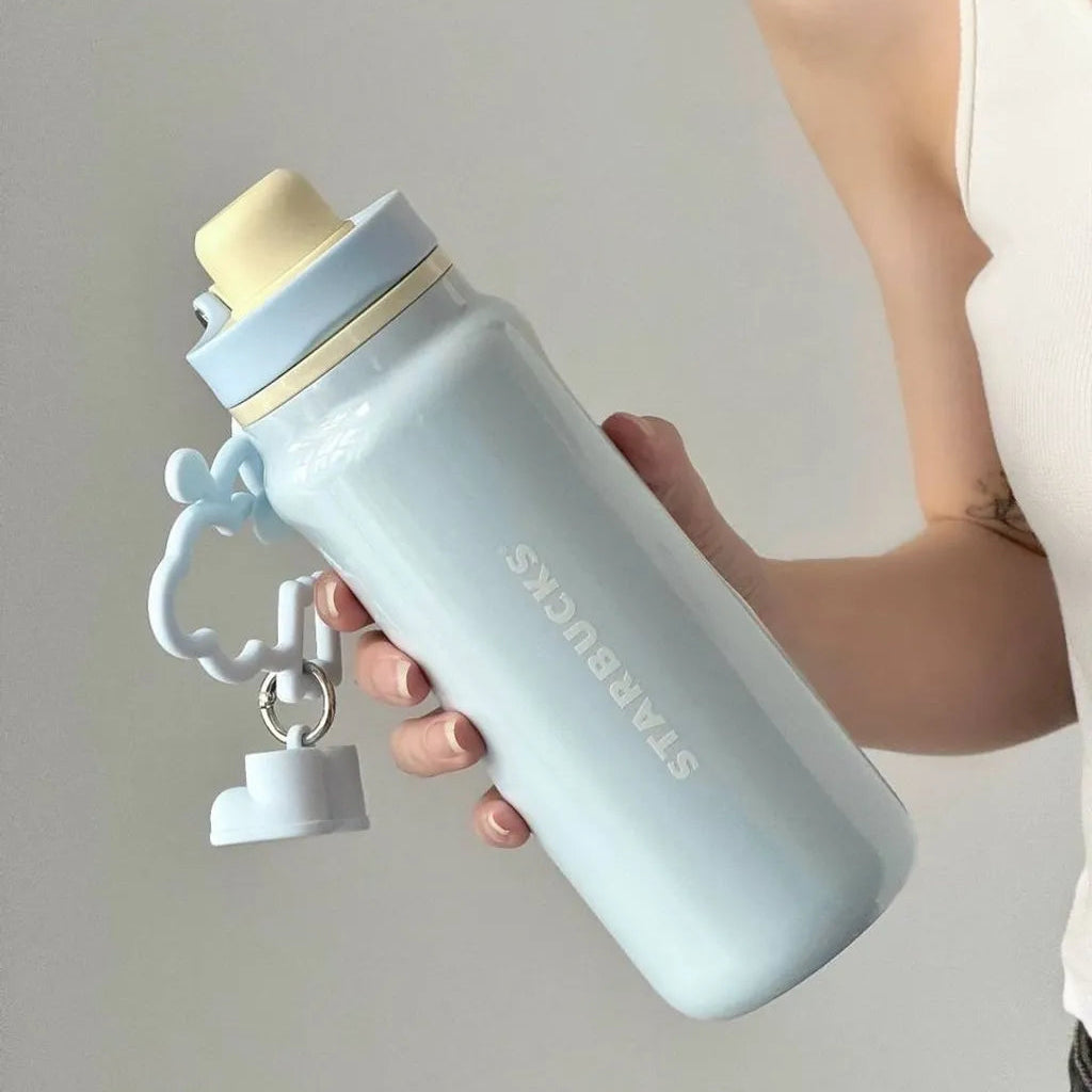 Starbucks China 2026 Mood Weather Station Series 630ml Stainless Steel Tumbler with Pendant