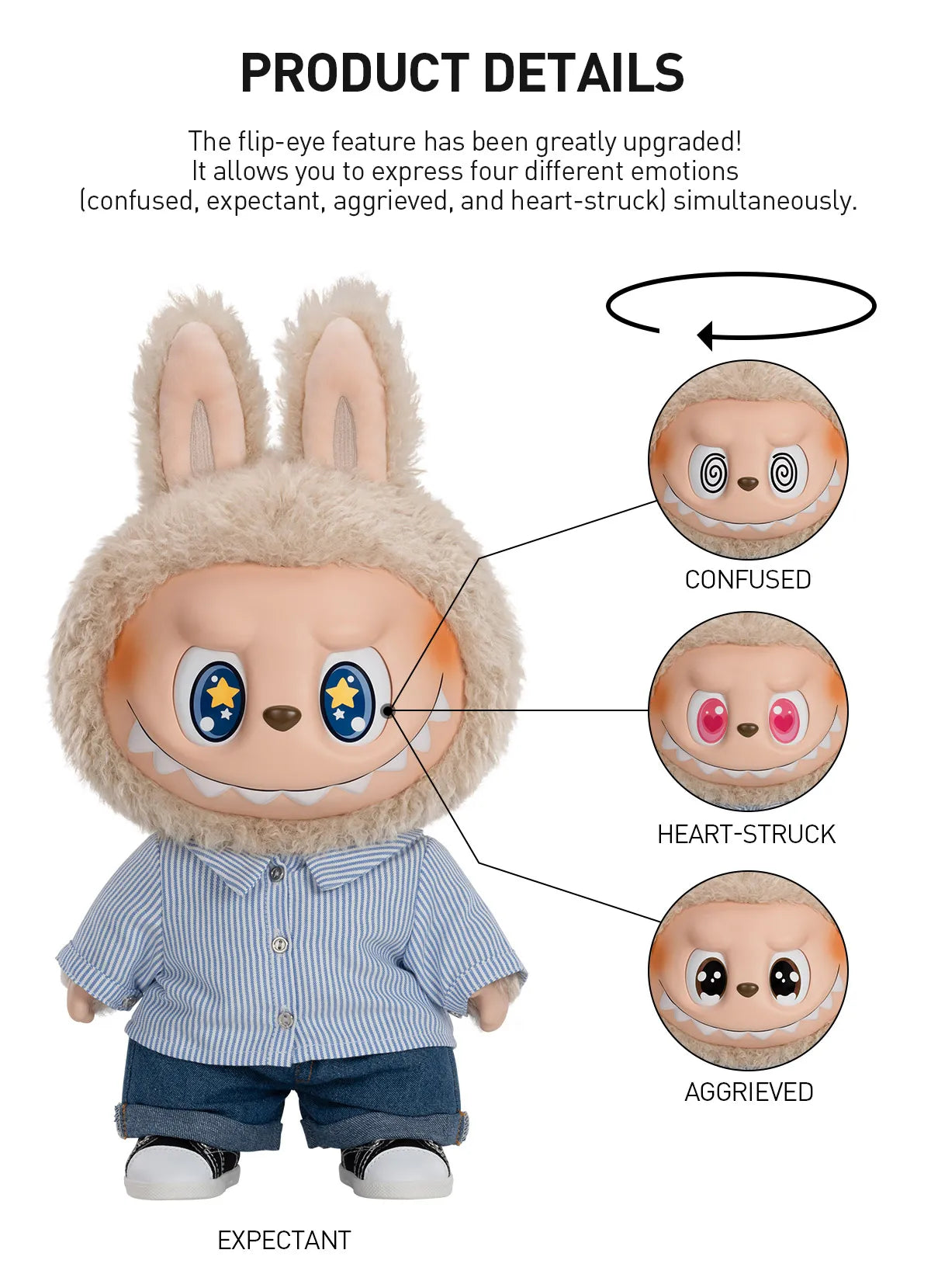 (Authentic) FLIP WITH ME Vinyl Plush Doll