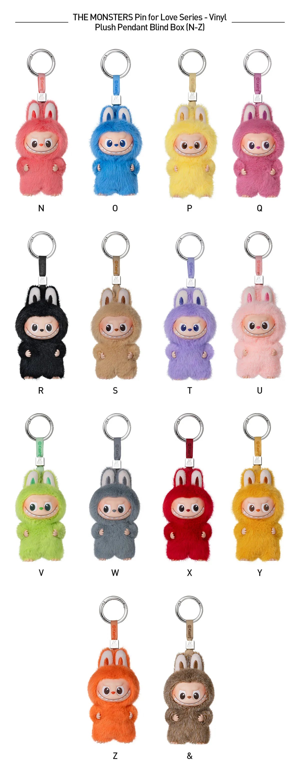 (Authentic) Pin for Love Series -Vinyl Plush Pendant Blind Box