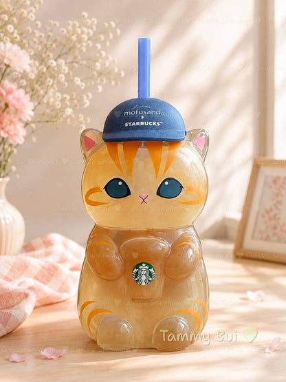 [Pre-order] Starbucks x Mofusand Cat Glass Cup Singapore Exclusive