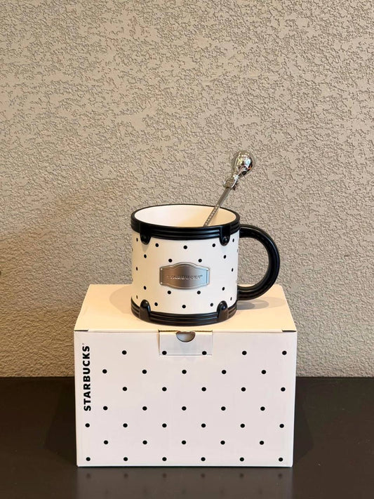 [Pre-order] Starbucks Polka Dot Wonderland Mug with Stirring Stick