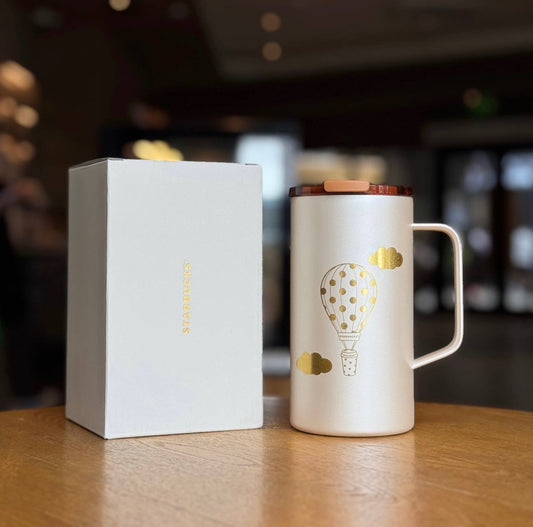 [Pre-order] Starbucks Polka Dot Wonderland White Cup with handle