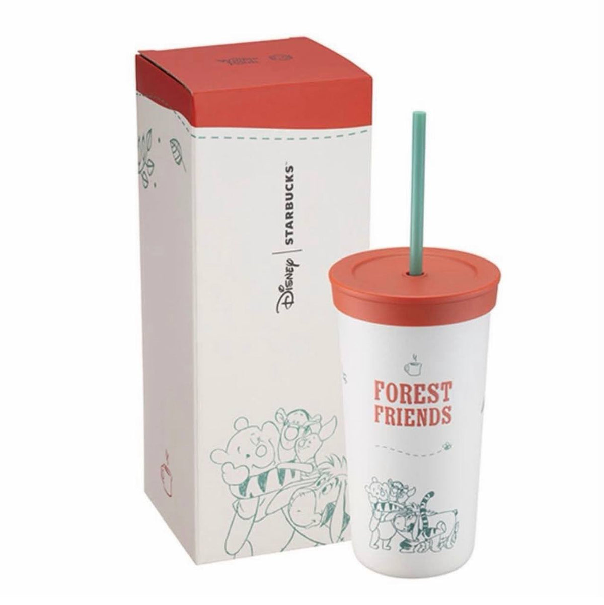 [Pre-order] Starbucks x Winnie The Pooh White Cup with straw