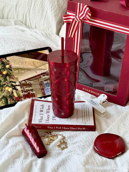 [Pre-order] Starbucks Christmas 2026 Red Diamond Cup with Mini Cup Keychain