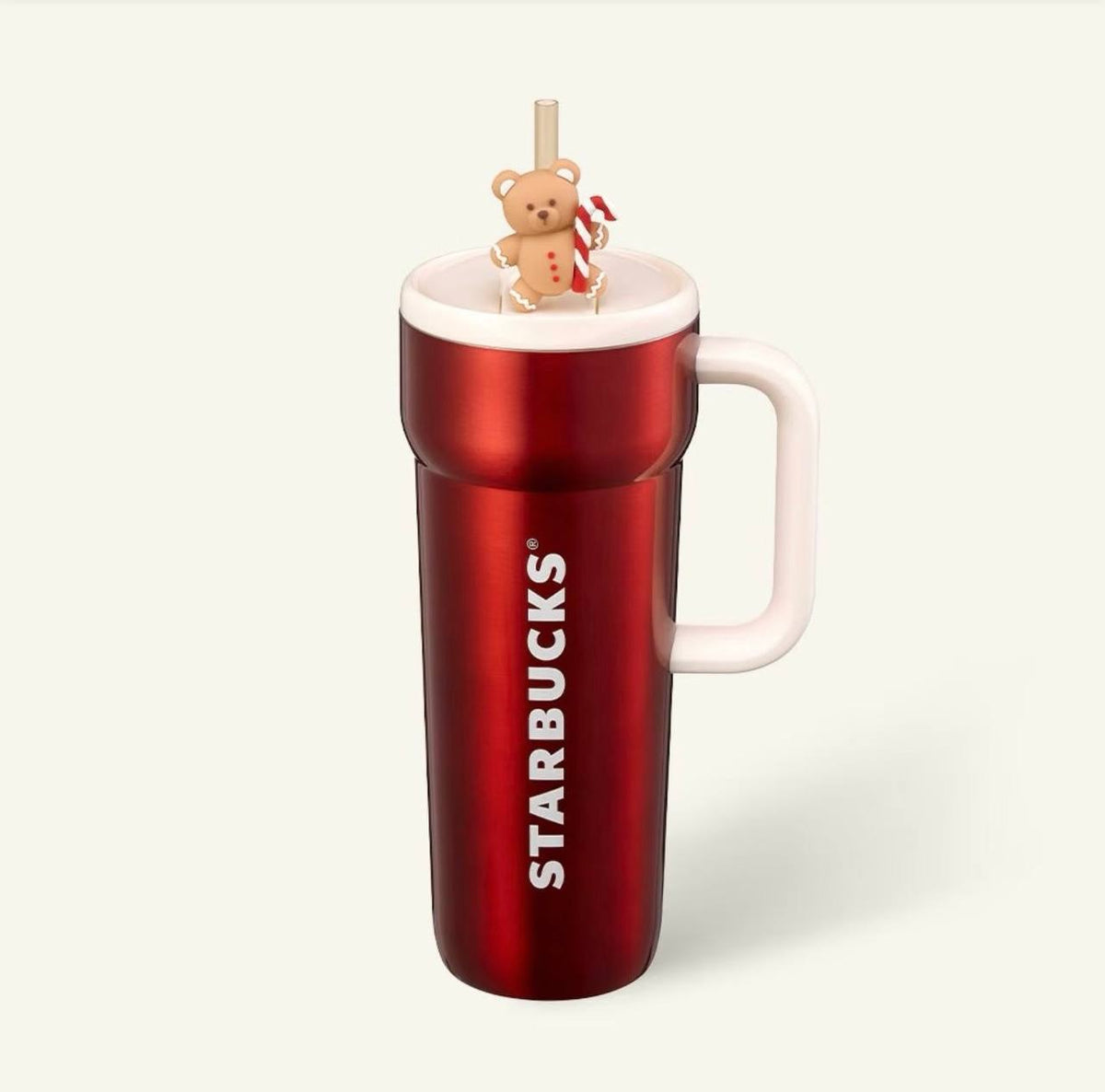[Pre-order] Starbucks Korean Christmas 2026 Red Cup with Bear Topper