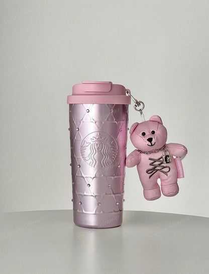 Starbucks China 2026 Ballet Series Pink 550ml Diamond Double Win Stainless Steel Cup Gift Box