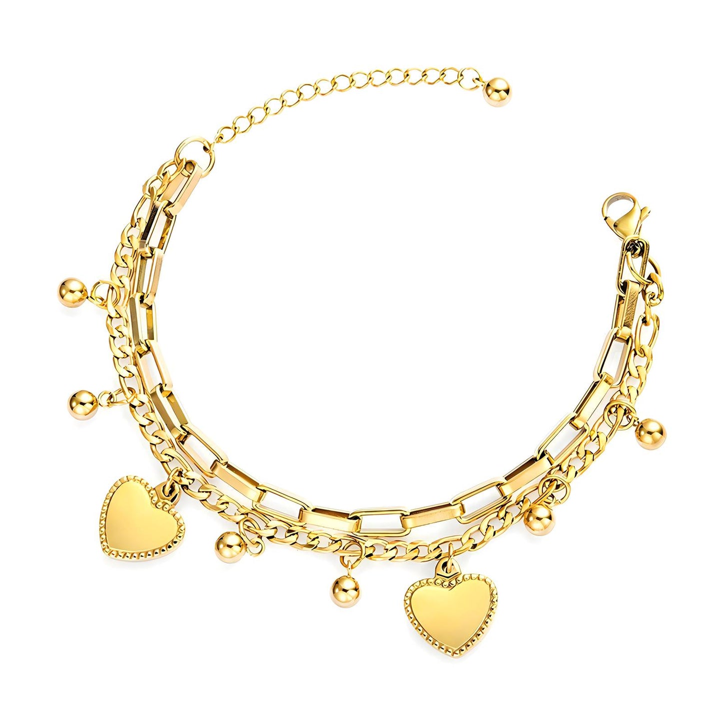 Double Hearts Bracelet