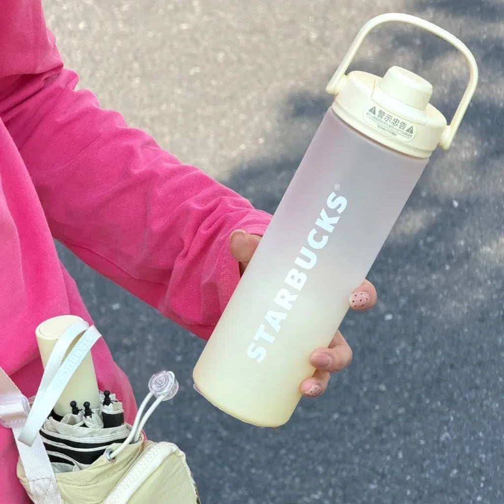 Starbucks China 2026 Mood Weather Station Series 690ml Plastic Tumbler With Cup Cover and Umbrella
