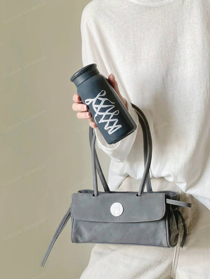 Starbucks China 2026 Ballet Series Black 355ml Sparkling Ribbon Stainless Steel Cup with Small Bag