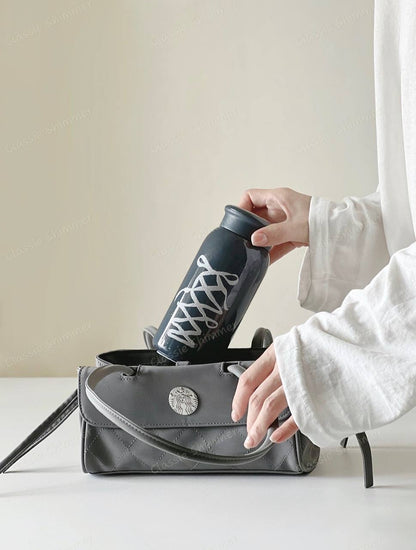 Starbucks China 2026 Ballet Series Black 355ml Sparkling Ribbon Stainless Steel Cup with Small Bag