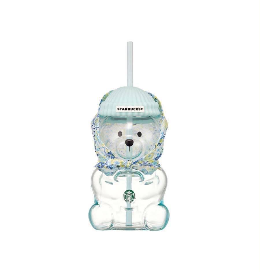 Starbucks Korea Your Summer Bearista Baby Blue Glass Cup