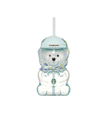 Starbucks Korea Your Summer Bearista Baby Blue Glass Cup
